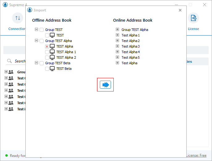 Comment importer des contacts du carnet d'adresses en mode hors connexion vers le carnet d'adresses en ligne